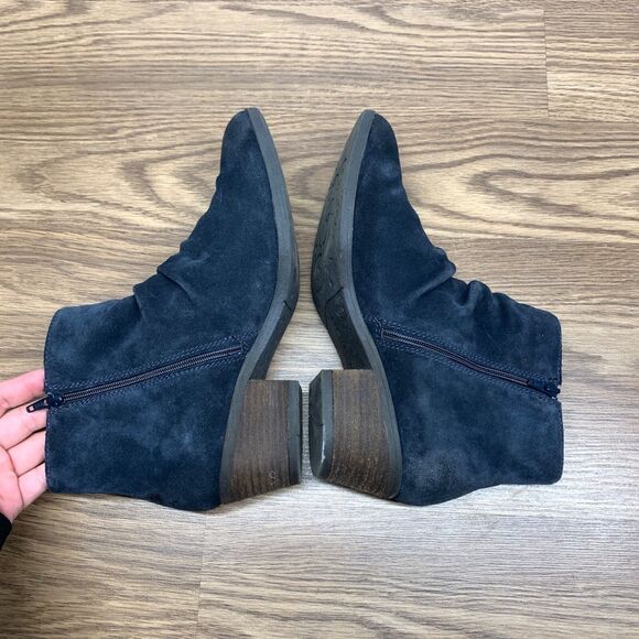 Josef Seibel Daphne 50 Bootie Navy Blue Jeans Suede Heel Womens Size 40 / 9 - Picture 3 of 12